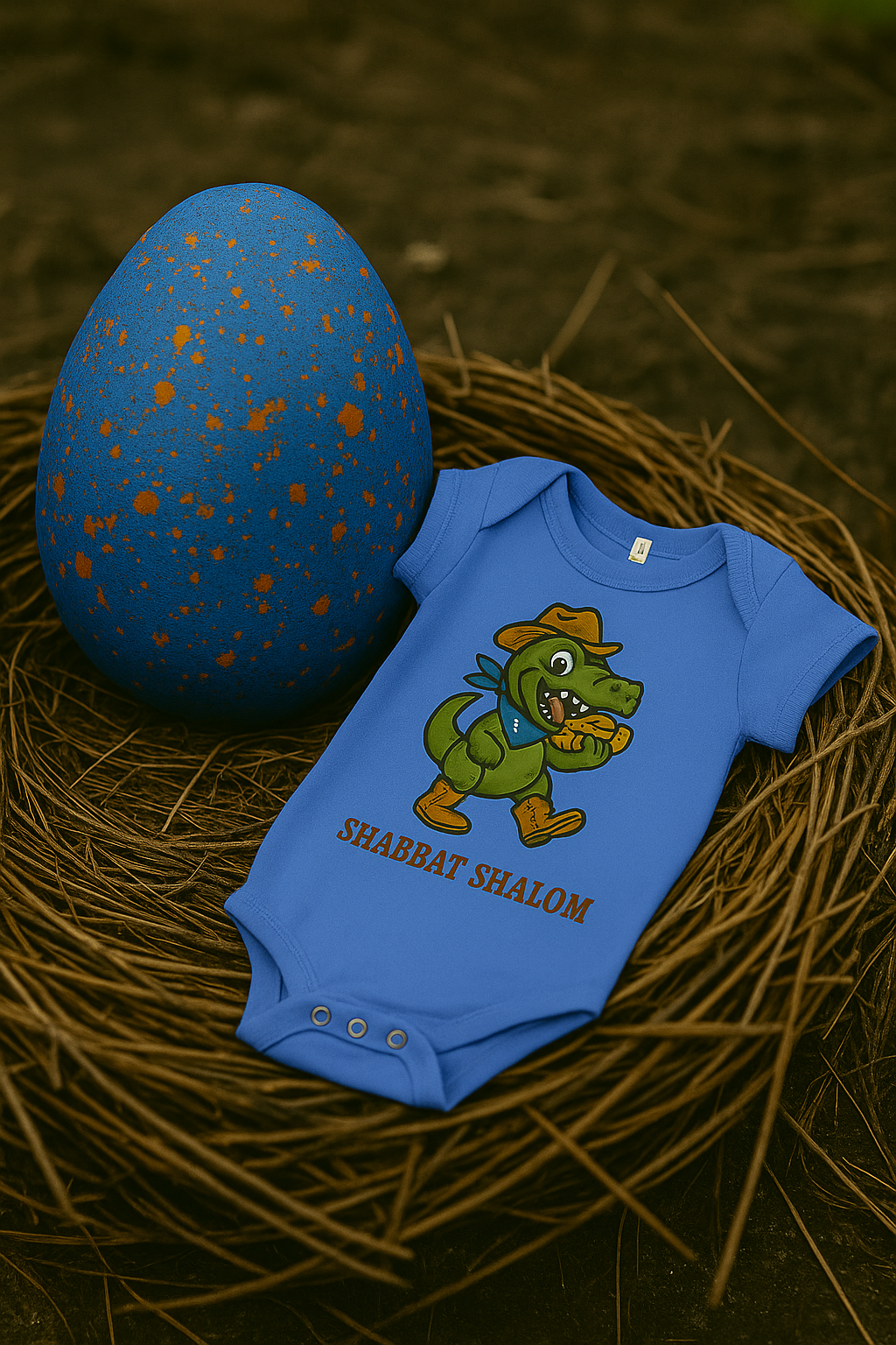 Dinosaur Shabbat – Baby Onesie